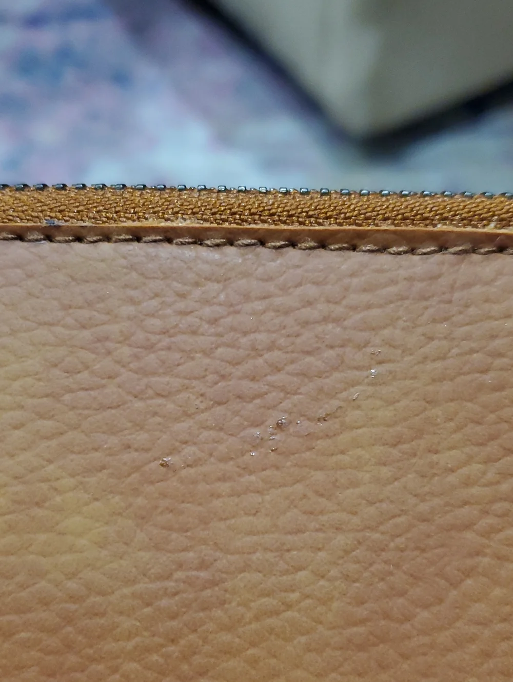 Free People Distressed Vegan Leather Wristlet Wallet In Brown